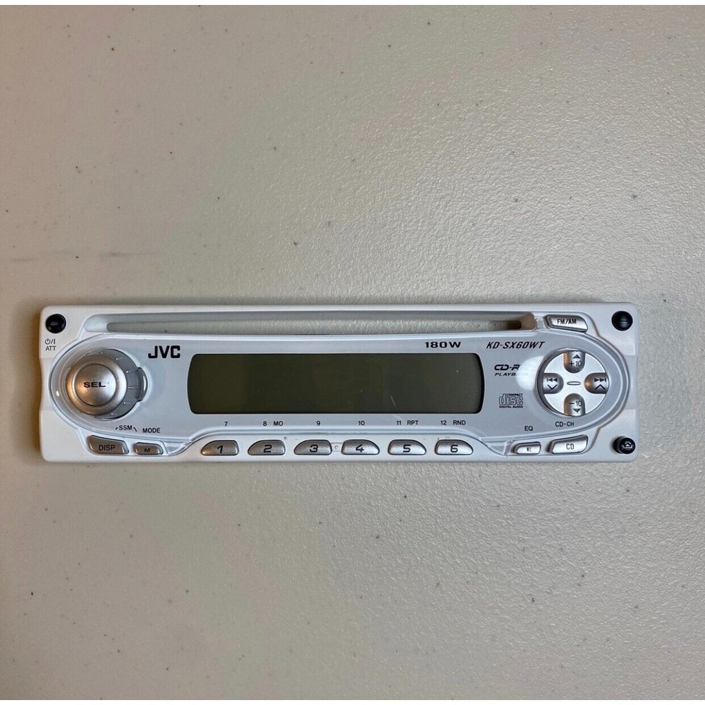 JVC 180W Detachable Face Plate and Case ONLY, Model‎ KD-SX60WT for Car Stereo
